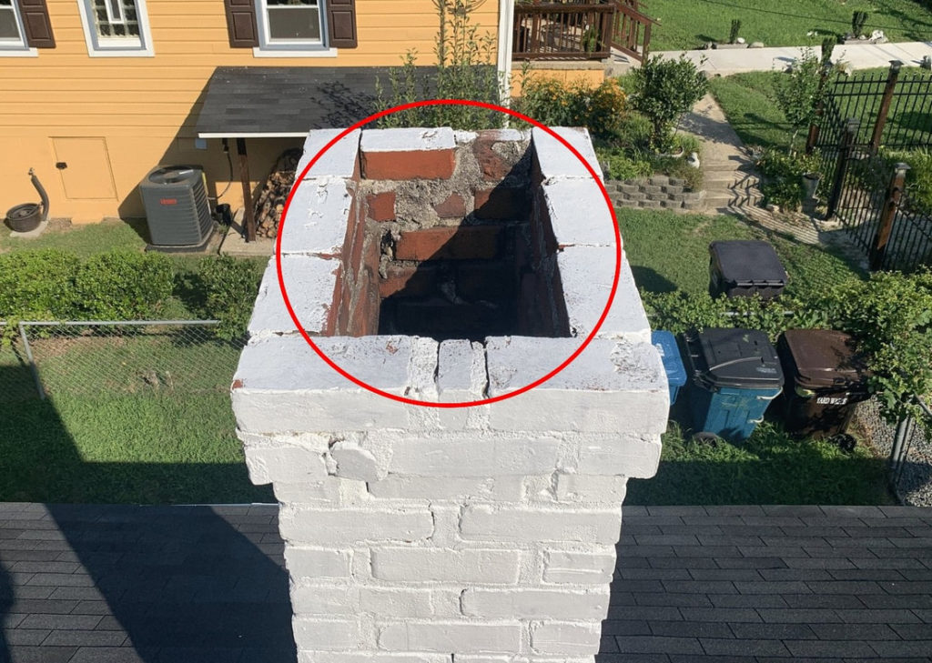 missing chimney cover